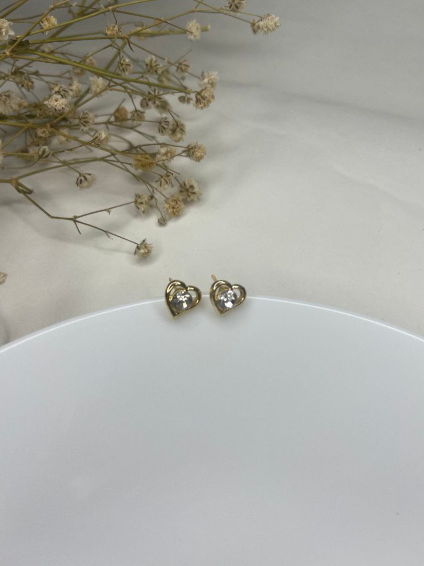 Classic Heart Stud Earrings