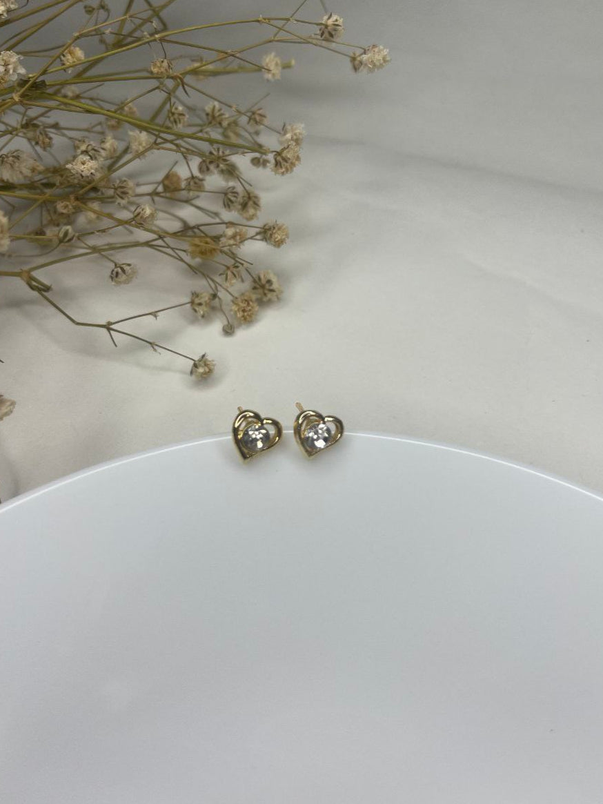 Classic Heart Stud Earrings