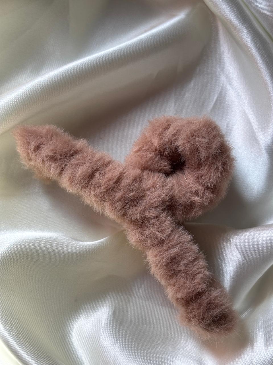 Fur Claw Hair Clutch