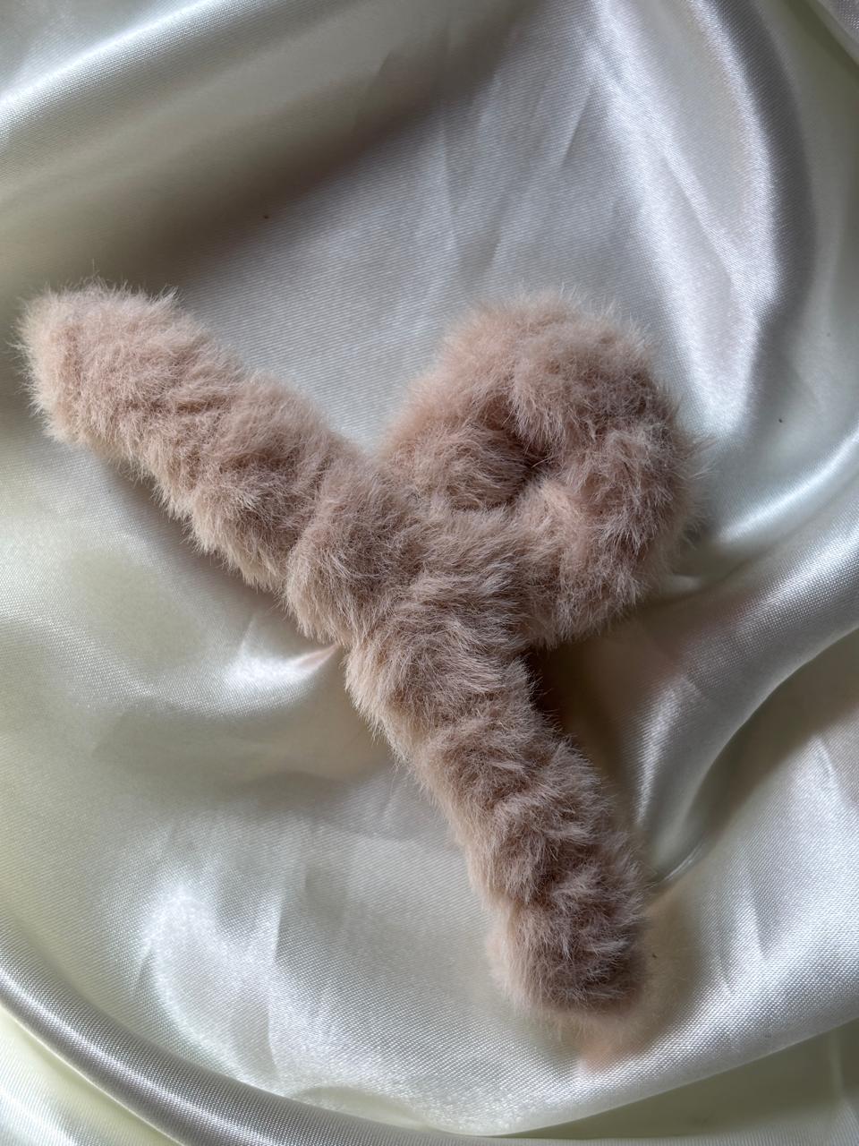 Fur Claw Hair Clutch