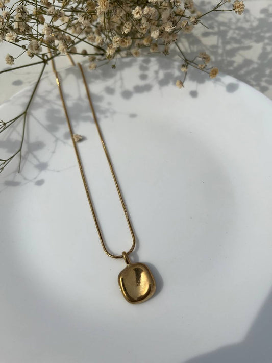Stainless Steel Square Pendant Neckchain