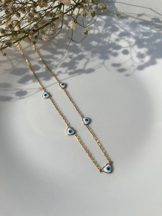 Stainless Steel Evil Eye Neckchain