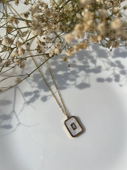 Stainless Steel Marble Pendant Neckchain