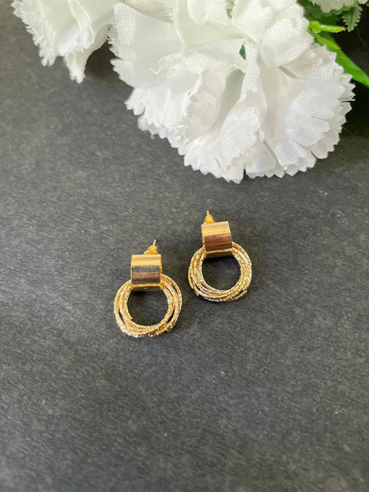 Golden Cascade Earrings