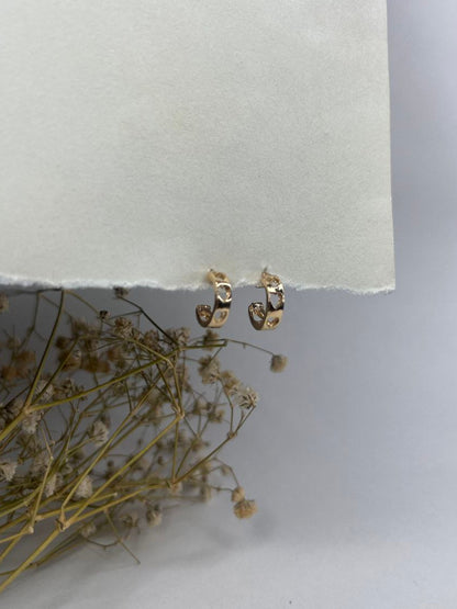 Mini Heart Hoop Earrings
