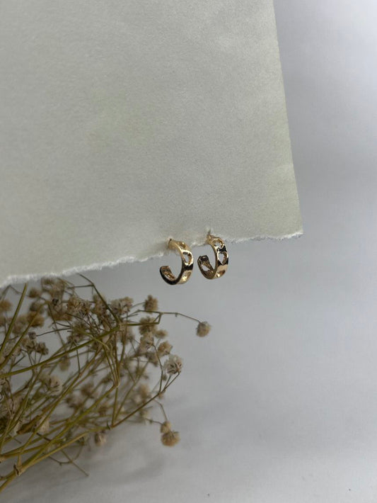 Mini Heart Hoop Earrings