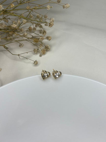 Classic Heart Stud Earrings