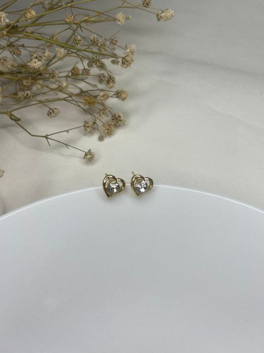 Classic Heart Stud Earrings