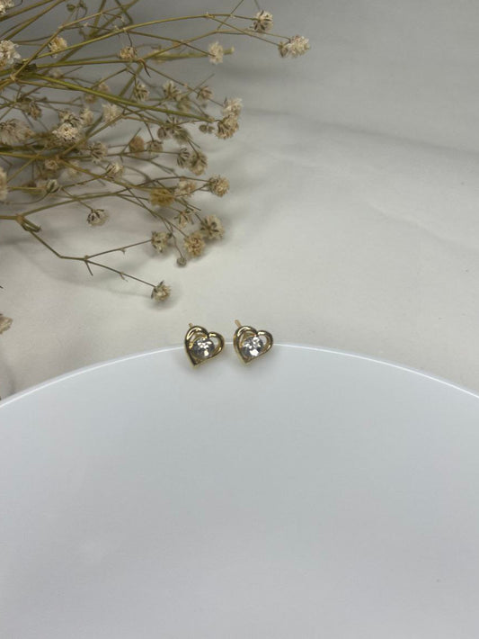 Classic Heart Stud Earrings