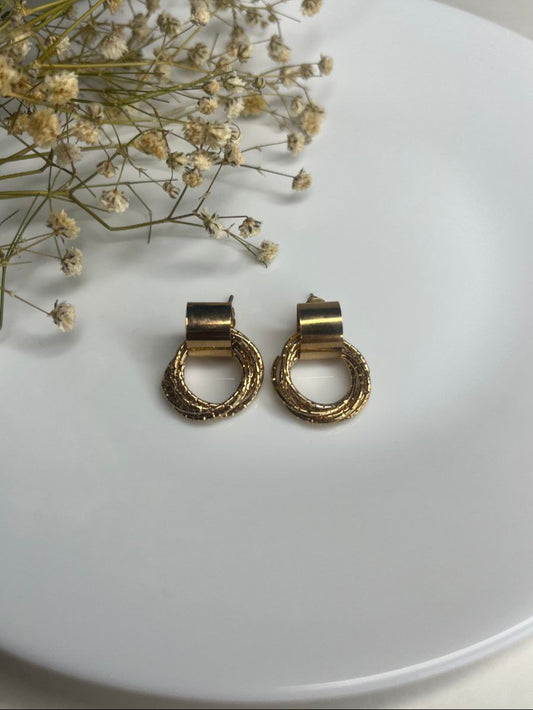 Golden Cascade Earrings